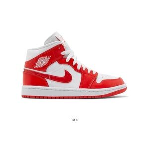 Nike Air Jordan High Red and White Sneakers